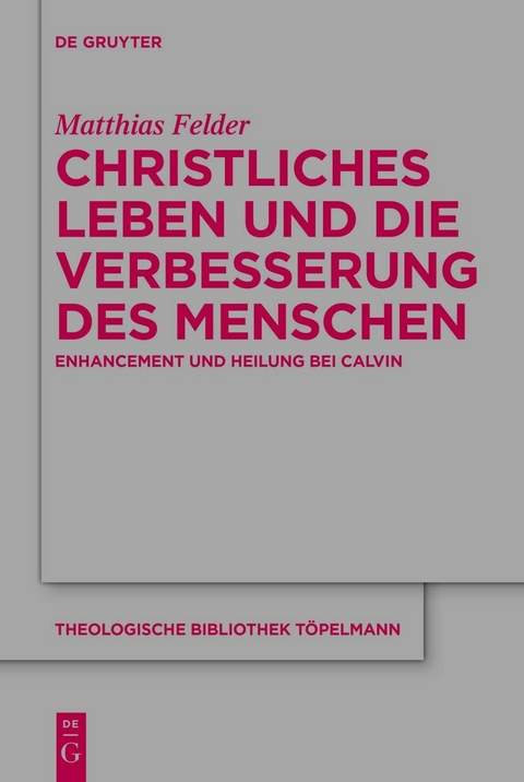 Christliches Leben und die Verbesserung des Menschen -  Matthias Felder