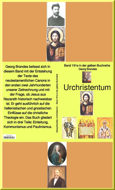 Georg Brandes: Urchristentum  –  Band 191-2 in der gelben Buchreihe – bei Jürgen Ruszkowski - Georg Brandes