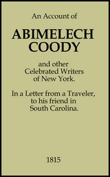 An Account of Abimelech Coody - DeWitt Clinton