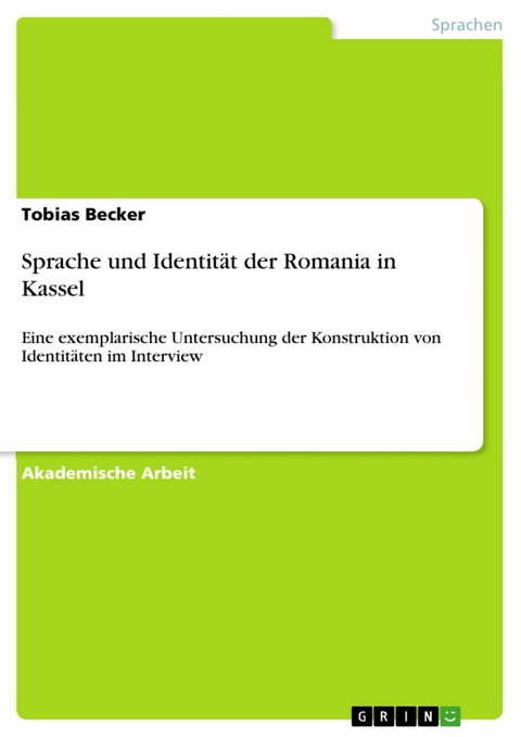 Sprache und Identität der Romania in Kassel - Tobias Becker