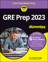 GRE Prep 2023 For Dummies with Online Practice - Ron Woldoff