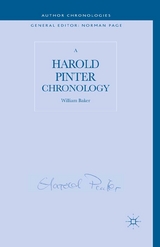 Harold Pinter Chronology -  W. Baker