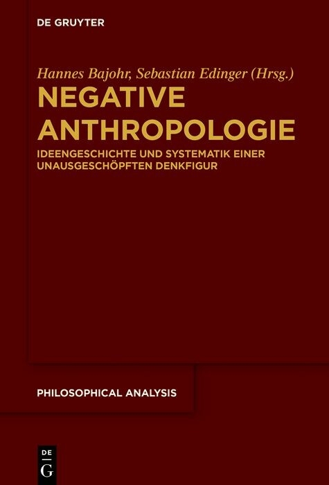 Negative Anthropologie - 