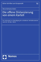 Die offene Distanzierung von einem Kartell - Maria Katharina Sieben