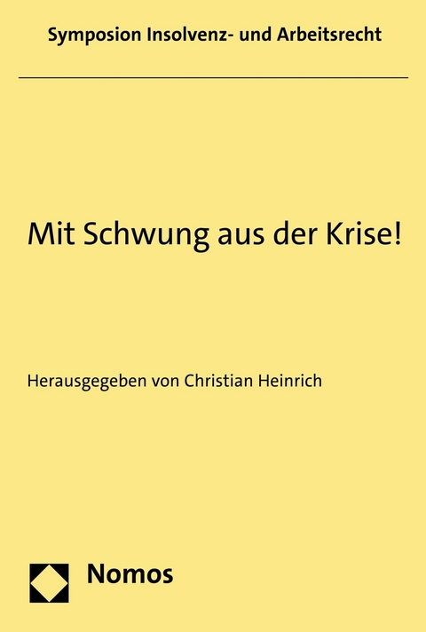 Mit Schwung aus der Krise! - 