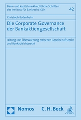 Die Corporate Governance der Bankaktiengesellschaft -  Christoph Badenheim