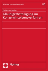 Gläubigerbeteiligung im Konzerninsolvenzverfahren - Cathérine d'Avoine