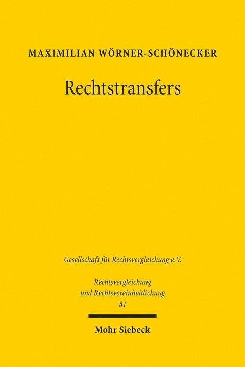Rechtstransfers -  Maximilian Wörner-Schönecker
