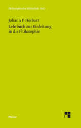 Lehrbuch zur Einleitung in die Philosophie -  Johann Friedrich Herbart