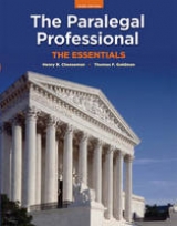 The Paralegal Professional - Goldman, Thomas F.; Cheeseman, Henry R.