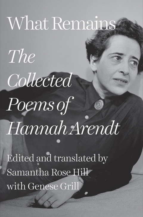 What Remains -  HANNAH ARENDT