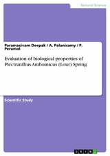 Evaluation of biological properties of Plectranthus Amboinicus (Lour) Spring - Paramasivam Deepak, A. Palanisamy, P. Perumal