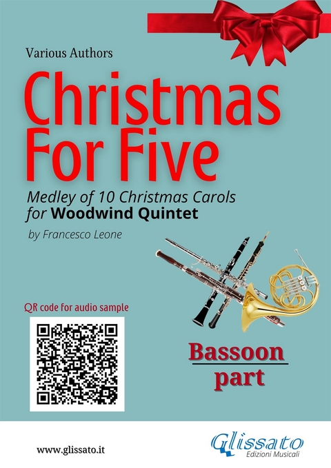 Bassoon part of "Christmas for five" for Woodwind Quintet - Christmas Carols