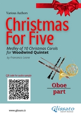 Oboe part of "Christmas for five" for Woodwind Quintet - Christmas Carols