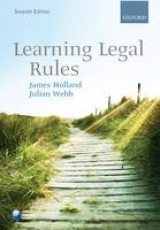 Learning Legal Rules - Holland, James A.; Webb, Julian