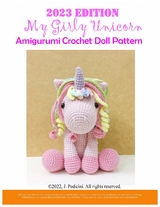 2023 My Girly Unicorn Amigurumi Crochet Doll Pattern - J. Pedicini