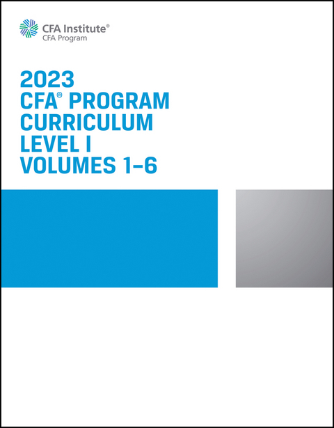 2023 CFA Program Curriculum Level I Box Set