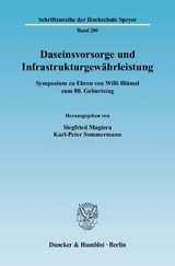 Daseinsvorsorge und Infrastrukturgewährleistung. - 