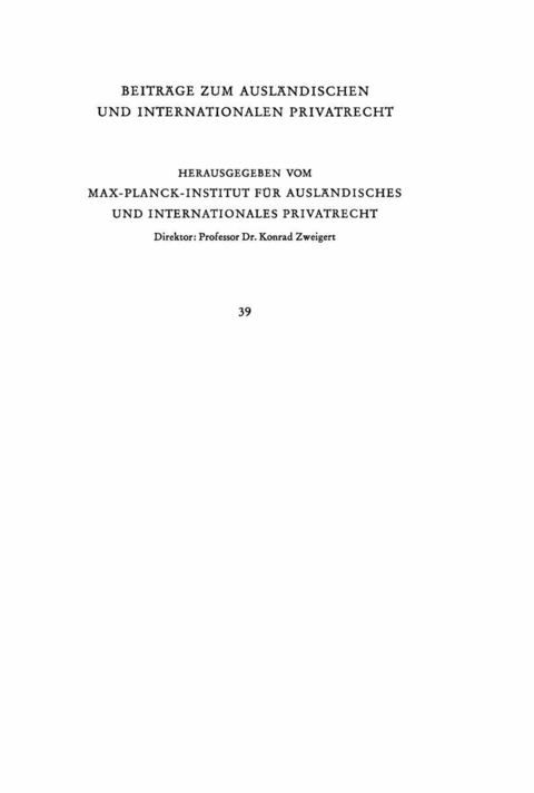 Internationales Einheitsrecht -  Jan Kropholler