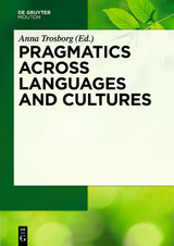 Pragmatics across Languages and Cultures - 