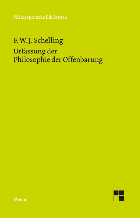 Urfassung der Philosophie der Offenbarung - Friedrich Wilhelm Joseph Schelling