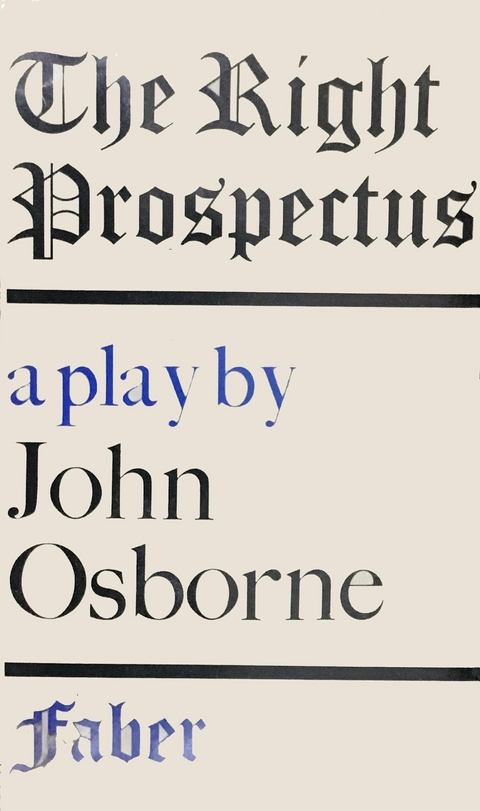 Right Prospectus -  John Osborne