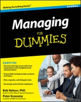 Managing For Dummies - Nelson, Bob; Economy, Peter