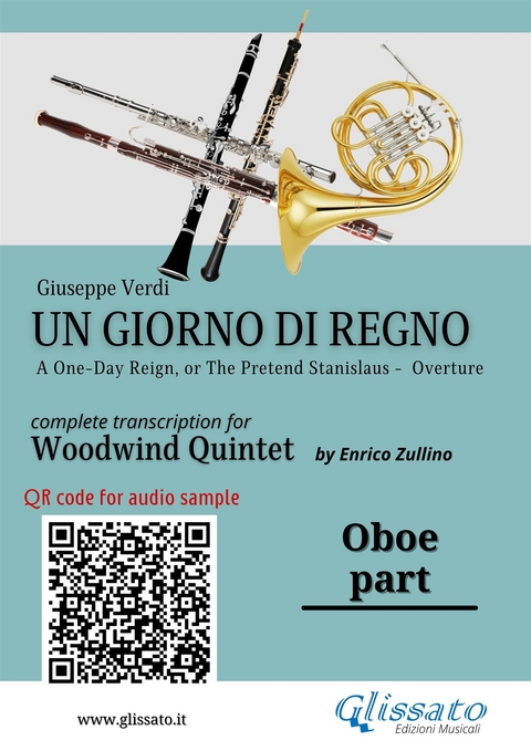 Oboe part of "Un giorno di regno" for Woodwind Quintet - Giuseppe Verdi, a cura di Enrico Zullino