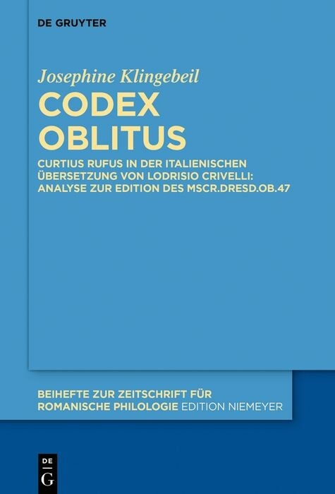 Codex oblitus -  Josephine Klingebeil