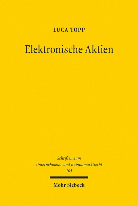 Elektronische Aktien -  Luca Topp