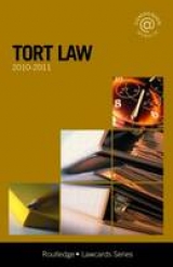 Tort Lawcards 2010-2011 - Routledge