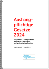 Aushangpflichtige Gesetze 2024