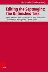 Editing the Septuagint: The Unfinished Task - 