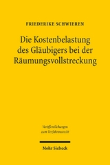 Die Kostenbelastung des Gläubigers bei der Räumungsvollstreckung - Friederike Schwieren