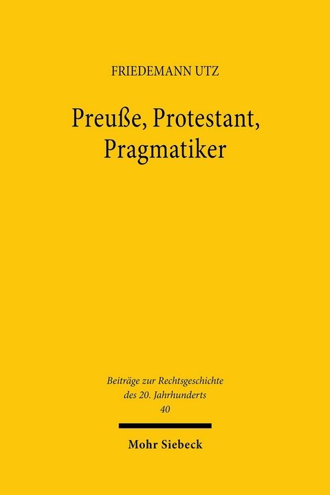 Preuße, Protestant, Pragmatiker -  Friedemann Utz