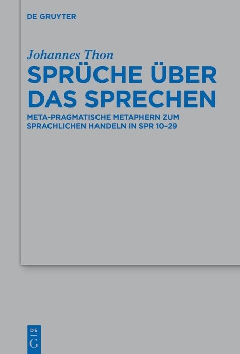 Sprüche über das Sprechen -  Johannes Thon