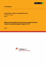 What is the problem of awareness growth and how should an epistemologist respond to it? - Tim Windbrake