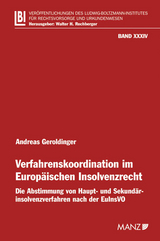 Verfahrenskoordination im Europäischen Insolvenzrecht - Andreas Geroldinger