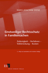Einstweiliger Rechtsschutz in Familiensachen - Hans-Joachim Dose