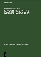 Linguistics in the Netherlands 1983 - 