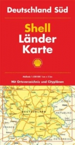 Shell Länderkarte Deutschland Süd - 