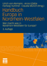 Handbuch Europa in Nordrhein-Westfalen - Alemann, Ulrich; Gödde, Anne; Hummel, Hartwig; Münch, Claudia