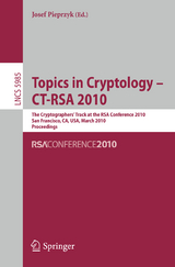 Topics in Cryptology - CT-RSA 2010 - 