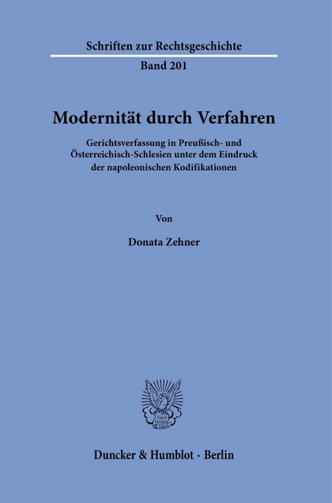 Modernität durch Verfahren. -  Donata Zehner