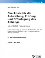 Checkliste für die Aufstellung und Prüfung des Anhangs - Wolf M Farr