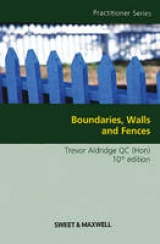 Boundaries, Walls and Fences - (Hon), Trevor M Aldridge, QC