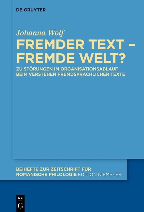 Fremder Text - fremde Welt? -  Johanna Wolf