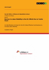 Barriers to Labor Mobility in the EU. Which One to Tackle First? - Julia Kropeit