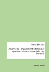 Analyse de l'engagement citoyen des organisateurs communautaires au Burundi - Frère Haziyo