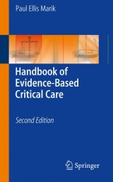 Handbook of Evidence-Based Critical Care - Marik, Paul Ellis